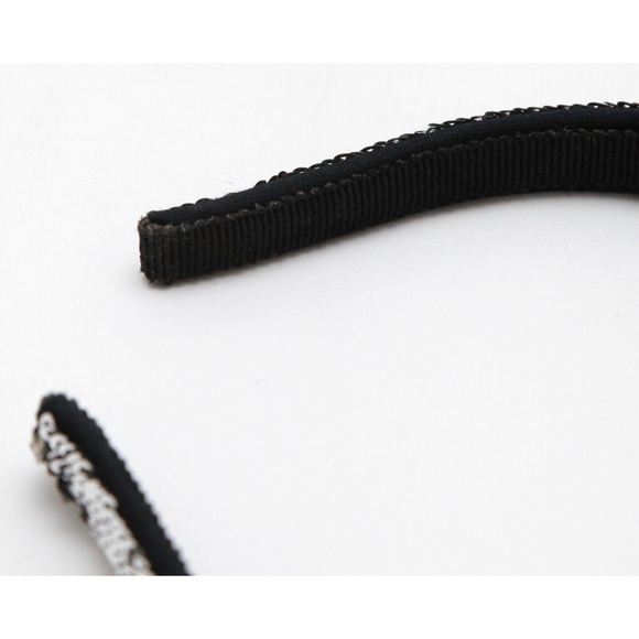 MIU MIU Hairband Sequins Silver Copper Green Black Hair Accessory